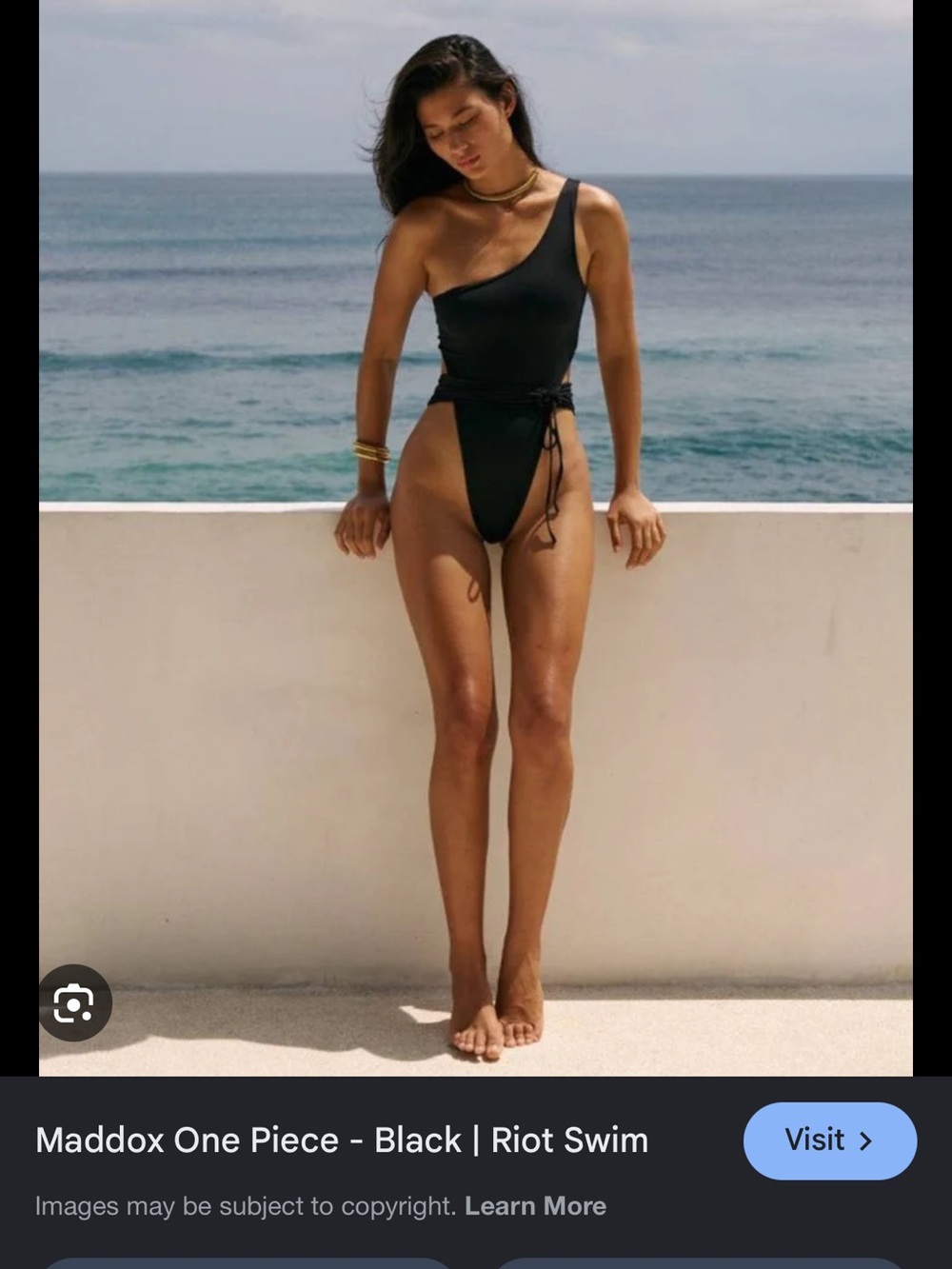 Riot Swim Maddox One-Shoulder One-Piece Swimsuit IN SAGE GREEN